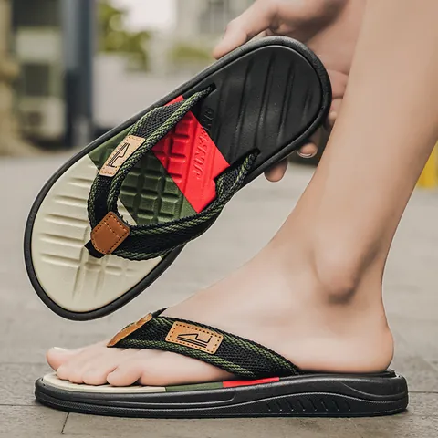 Infradito Uomo Estive Casual Sandali da Spiaggia Antiscivolo Suola Morbida All'aperto Cinturino Intrecciato Scarpe per Uomo