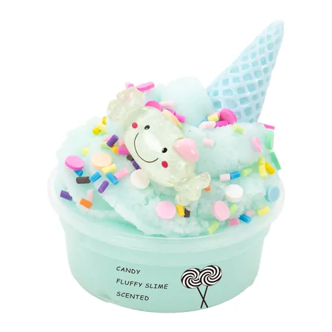 Jouet Slime Moelleux Parfumé Forme de Crème Glacée DIY Pâte à Modeler pour Enfants Anti-stress Jeu Sensoriel Cadeau Anniversaire
