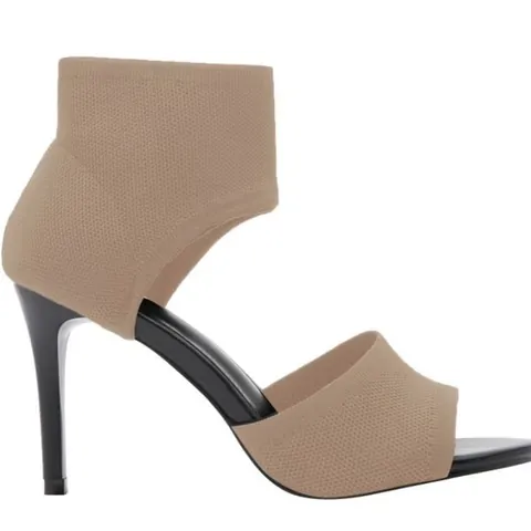 Women's Flyknit Peep Toe High Heel Sandals Breathable Stiletto Roman Sandals Fashion Party Dress Shoes Stiletto Heels