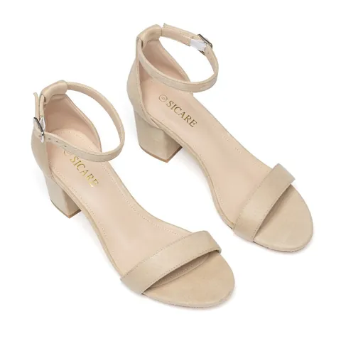 Women Block Heel Sandals Ankle Strap Open Toe Sandals Summer Glitter PU Leather Dress Shoes For Party Wedding Evening