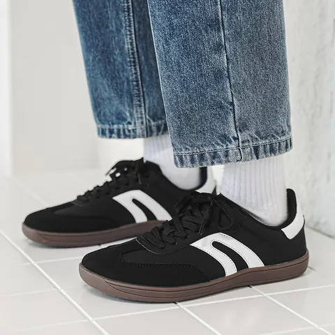 Breite Zehen German Army Trainer Freizeitschuhe Für Herren Damen Retro Leder Wildleder Patch GAT Sneaker Barfuß Minimalistisch Board Schuhe