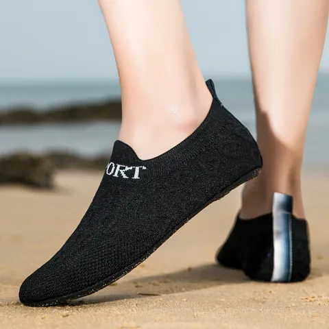 Scarpe da Scoglio in Fly-Knit per Coppia Traspiranti ad Asciugatura Rapida per Spiaggia Nuoto Fitness Escursionismo Sport all'Aperto