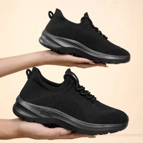 Sneaker Fly-knit da Donna Traspiranti Scarpe da Passeggio Leggere in Mesh Scarpe Sportive Estive per Signora