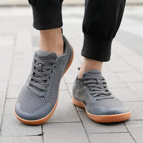 Unisex Barefoot Shoes Wide Toe Box Zero Drop Minimalist Running Sneakers Breathable Mesh Outdoor Walking Shoes Casual Sports
