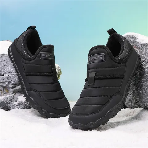 Stivali da Neve Outdoor Invernali per Uomo Donna Foderati in Pelliccia Caldi Scarpe da Trekking Trapuntate Suola in Gomma Stivali