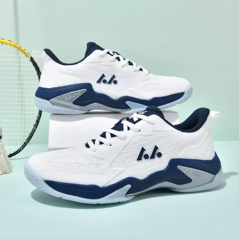 Chaussures de Badminton Professionnelles Hommes Femmes Tige en KPU Respirante Support de Plaque de Carbone Résistant à l'Usure Antidérapant Entraînement Tennis Sport