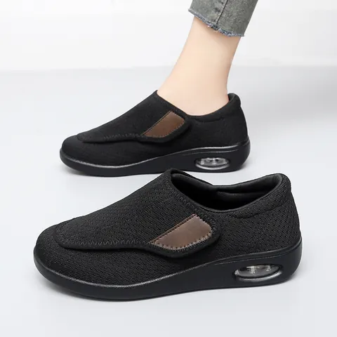 Atmungsaktive Mesh Luftkissen Wanderschuhe Für Ältere Menschen Unisex Leichte Lässige Wanderschuhe Mit Klettverschluss Bequeme Rutschfeste Schuhe
