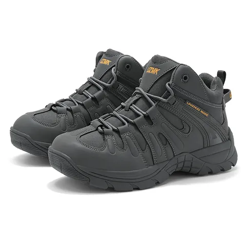 Chaussures de Randonnée Extérieures pour Hommes Microfibre Tissu Oxford Antidérapant Respirant Bottes de Désert Baskets Tactiques Grande Taille