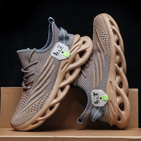 Zapatillas de Running de Malla Transpirable para Hombre Suela Hueca Ligera Zapatos Deportivos Casuales para Gimnasio y Fitness