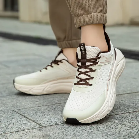 Laufschuhe Mit Breitem Zehenbereich Für Herren Damen Atmungsaktive Mesh Dämpfende Barfuß-Sneaker TPU Gummisohle Orthopädische Schuhe