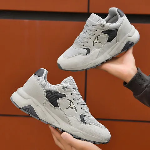 Herren Atmungsaktive Mesh-Sneaker Mit Unsichtbarer Höhenvergrößerung Leichte Weiche Sohle Casual Laufschuhe Für Herbst Winter