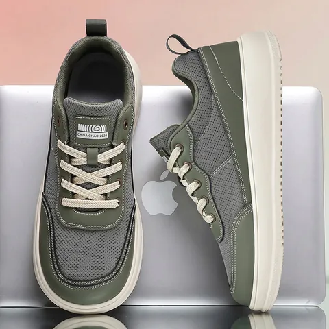 Unisex Lässige Board-Schuhe Breite Zehe Atmungsaktive Mesh-Sneaker Leichte Rutschfeste Dicke Sohle Wanderschuhe Für Tägliche Mode