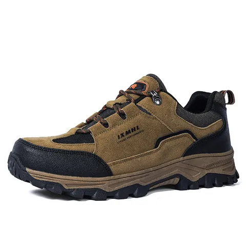 Men's Outdoor Hiking Shoes Waterproof Non-Slip Wear-Resistant Trekking Sneakers Autumn Winter Mountain Climbing Travel JXMHL