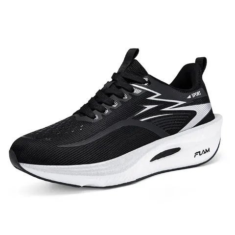 2026 Professional Carbon Plate Running Shoes Unisex Lightweight Breathable Mesh Cushioning Sports Sneakers For Competition Road Jogging