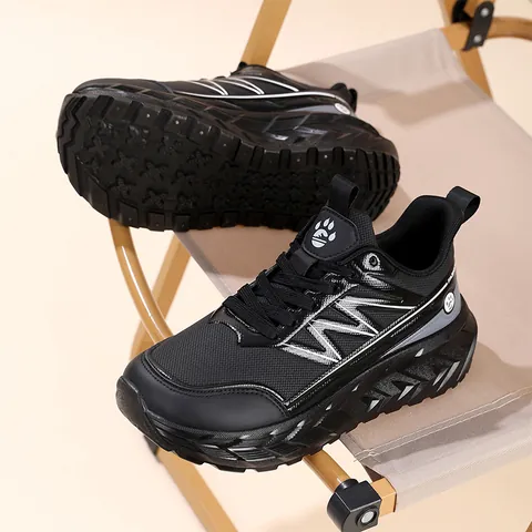 Herren Casual Sicherheitsschuhe Kunstleder Mesh Leicht Atmungsaktiv Rutschfest Durchstichsicher Arbeitsschuhe Plateau Flache Sneaker