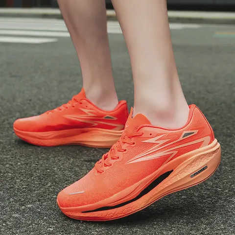 Men's Professional Carbon Plate Running Shoes Ultra Light Breathable Mesh Casual Sneakers For Teens Sports Running Shoes