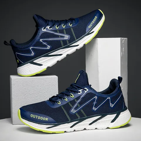 2025 Scarpe da Corsa All'aperto da Uomo Traspiranti in Tessuto a Rete Scarpe Casual Ammortizzate da Arrampicata Sportive da Trekking