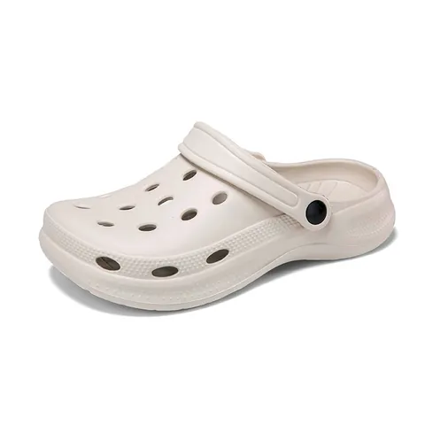 Unisex EVA Thick Sole Clogs Breathable Anti-Slip Beach Slippers Lightweight Injection Molded Garden Shoes For Men Women