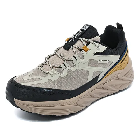 Unisex Outdoor Hiking Shoes Waterproof Anti-slip Breathable Mesh Fabric Synthetic Leather Trekking Sneakers Trail Runner