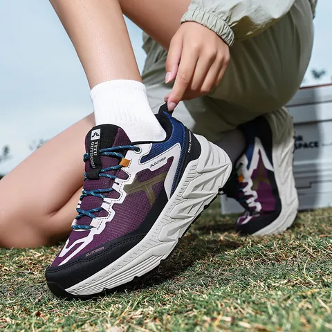 Trail Running Shoes Thick Sole Breathable Mesh Outdoor Sneakers Non-slip Sports Casual Athletic Footwear Men Women Unisex