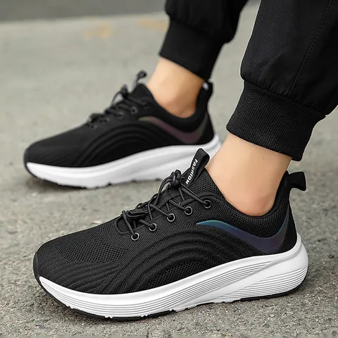 Barefoot Wide Toe Walking Shoes For Men Women Breathable Mesh Lightweight Non-Slip Cushioned Outdoor Running Sneakers Travel Casual Shoes
