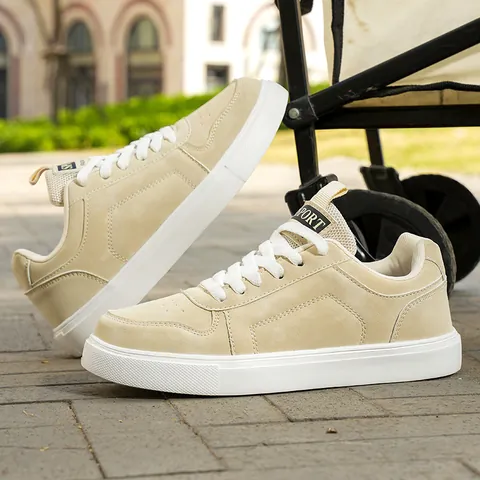 Scarpe Sportive in Pelle Stile Coreano Uomo Donna Casual Suola Spessa Rialzata Scarpe da Ginnastica Quotidiane