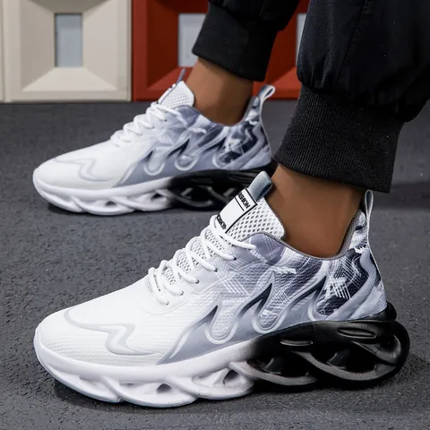New Breathable Mesh Casual Sports Sneakers For Men Women Trendy Low Top Lightweight Color Block Walking Shoes