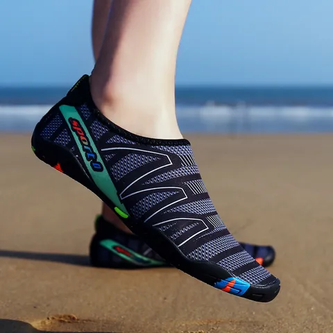 Unisex Quick Dry Wading Shoes Breathable Mesh Aqua Shoes Anti Slip Outdoor Hiking Swimming Surfing Water Shoes For Men Women