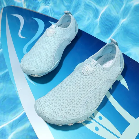 Non-Slip Quick-Dry Water Shoes For Women Men Lycra Elastic Fabric Breathable Mesh Beach River Tracing Surfing Shoes