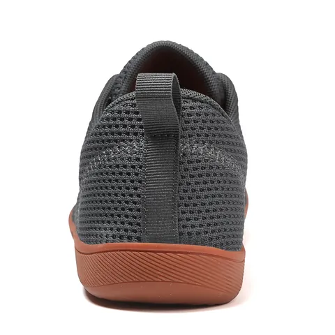 Unisex Breite Zehenbox Barfußschuhe Atmungsaktiv Fly Knit Mesh Sneaker Zero Drop Lässig Minimalistisch Training Gehschuhe Rutschfeste Gummisohle Sommer Outdoor Schuhe