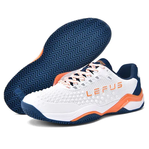 Chaussures de Tennis Professionnelles LEFUS Respirantes Amortissantes Antidérapantes Badminton Sport Sneakers Homme Femme