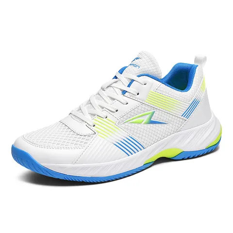 Chaussures de Badminton Professionnelles Maille Respirante Semelle en Caoutchouc Antidérapante Baskets d'Entraînement de Tennis en Salle Hommes Femmes Sport
