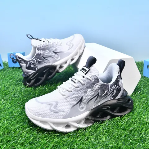Zapatos de Baloncesto para Niños Transpirables Cuero Sintético Antigolpes Ligeros Zapatillas Deportivas Niños Niñas Atletismo 28-39