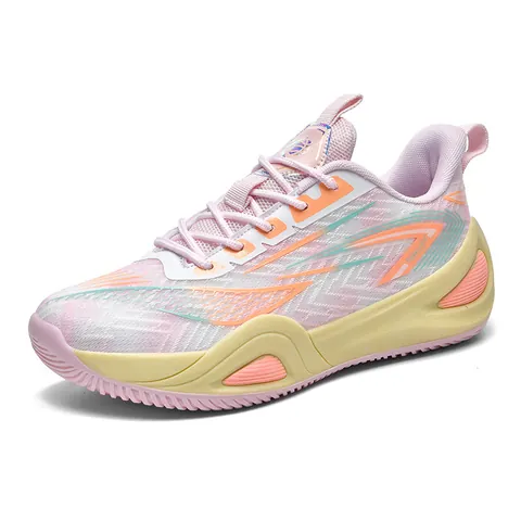Unisex Mesh Basketball Shoes Breathable Low Top Multicolor Fashion Training Sneakers For Men Women Youth Non-Slip Sport Footwear
