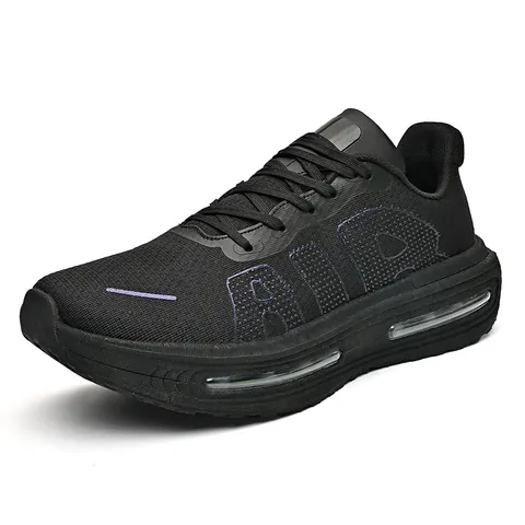 Unisex Air Cushion Running Shoes Mesh Breathable Sport Sneakers Luminous Thick Sole Shock Absorption Outdoor Jogging Shoes