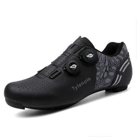 Professional Cycling Shoes Men Women Dual Rotary Buckle Road Mountain Bike Shoes Breathable Non-Slip Racing Sport Footwear