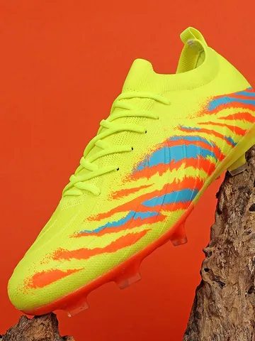 Professionelle Low Top Fußballschuhe Herren Damen FG AG Stollen KPU Flyknit Atmungsaktiv Training Sportschuhe Stiefel