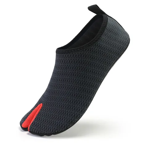 D10 Unisex Aqua Shoes Breathable Mesh Split Toe Tabi Water Shoes Non Slip Barefoot Shoes For Swimming Yoga Beach River Tracing
