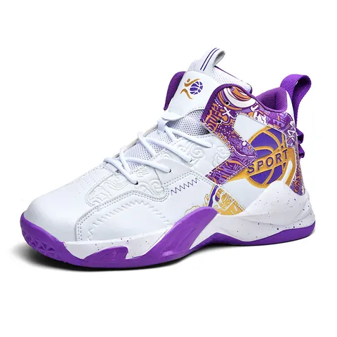 Men Women Basketball Shoes High Top Synthetic Leather Non-Slip Fleece Lined Warm Sneakers Training Athletic Shoes For Sport