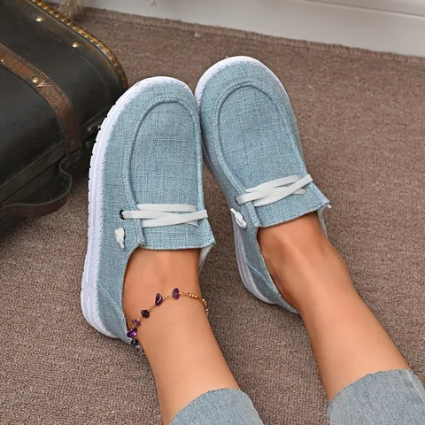 Dames Synthetisch Pluche Loafers Minimalistisch Effen Kleur Plat Casual Instappers Ademend Slip-on Ronde Neus Wandelschoenen