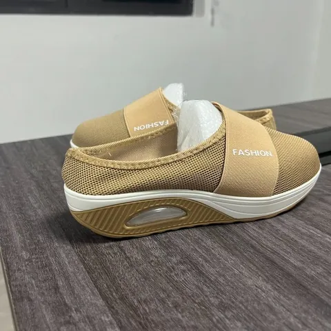 Women's Wedge Clog Mules Mesh Breathable Air Cushion Thick Sole Casual Slippers Outdoor Sporty Platform Shoes For Women