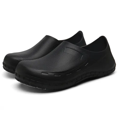 Lightweight Waterproof Chef Shoes Non-Slip EVA Work Clogs Slip-On Professional Hospital Nursing Shoes For Men Casual Beach Slippers