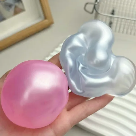 Perlmutt Kokosöl Squishy Ball Stressabbauspielzeug Handgefertigter Quetsch-Fidget-Ball Für Erwachsene Kinder Angstlinderung