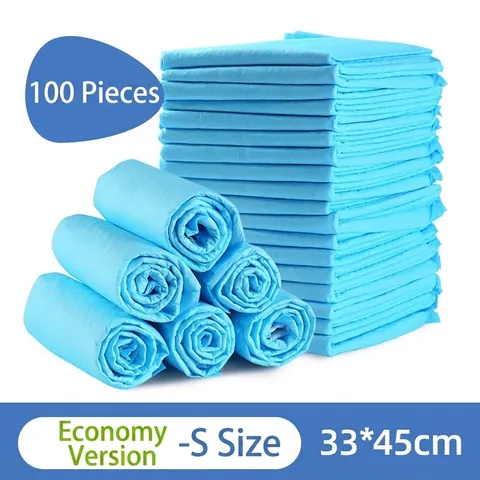 Tapis Pipi Jetables pour Chiens Couches d'Entraînement Absorbantes Épaissies en Tissu Non Tissé Antifuite pour Chiot