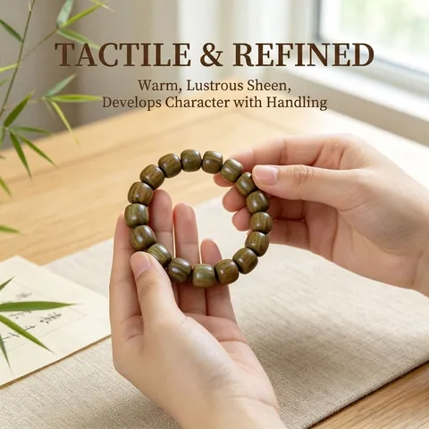 Natural Sandalwood Rosewood Beaded Bracelet For Men Women Ethnic Style Zen Meditation Stretch Hand Chain Classical Wood Beads Bracelet