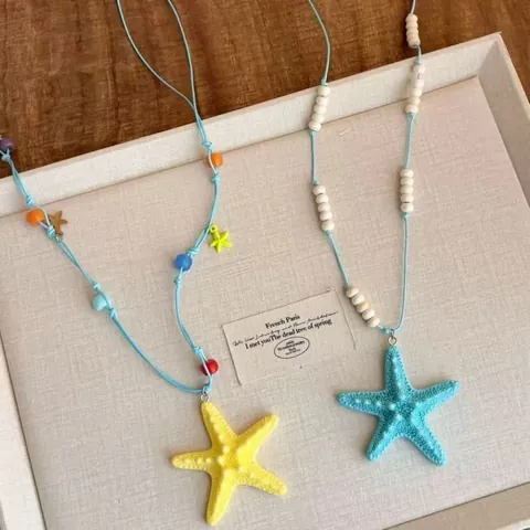 Zeester Schelp Hars Accessoires Simulatie Oceaan Stijl DIY Koelkastmagneet Haardpeld Schoen Charms Decoratie