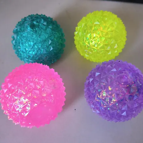 Glitter Diamond Squeeze Ball Maltose Squishy Toy Stress Relief Slow Rebound Spike Ball Toy Sensory Stress Reliever
