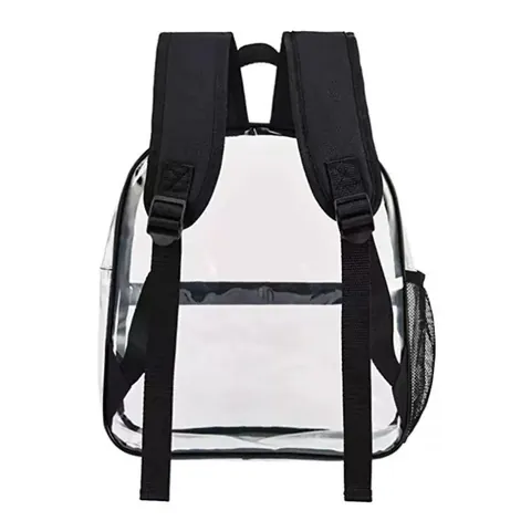 Clear Waterproof PVC Backpack For Students Large Capacity Visible Travel School Bag Outdoor Sports Daypack