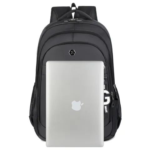 Large Capacity Oxford Cloth Laptop Backpack For Men Women Breathable Travel Business School Bag With Hanging Ornament