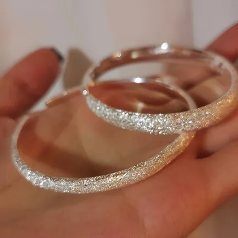 New Chinese Style Gypsophila Open Bangle Silver-Plated Copper Frosted Sand Surface Bracelet For Women Jewelry Gift